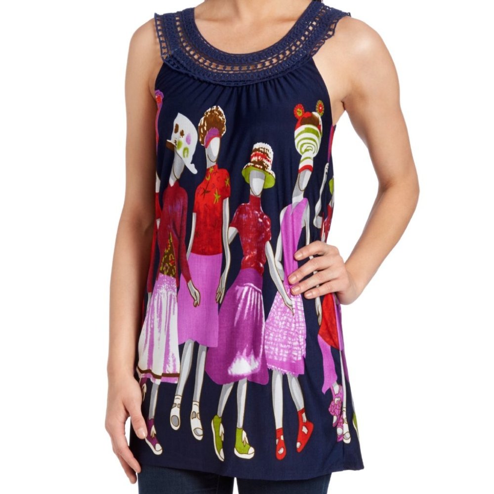 Navy Sleeveless Tunic